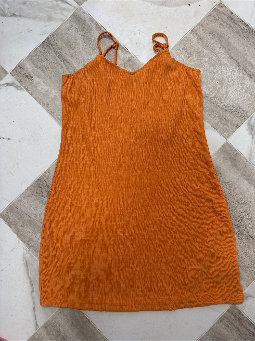 Vans Orange Spaghetti Strap Dress